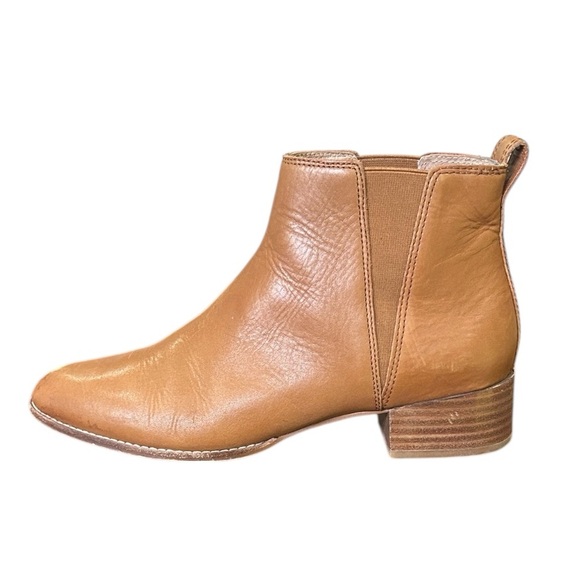 Madewell The Carina Leather Ankle Boots in English Saddle Leather Womens Size 10 - Picture 4 of 10
